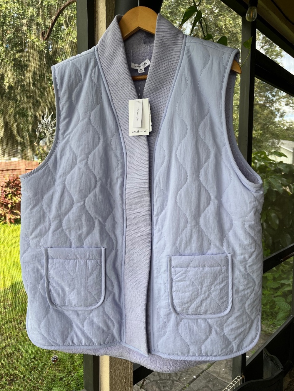 Westbound Reversible Women’s Vest purple Heather size XL, NWT